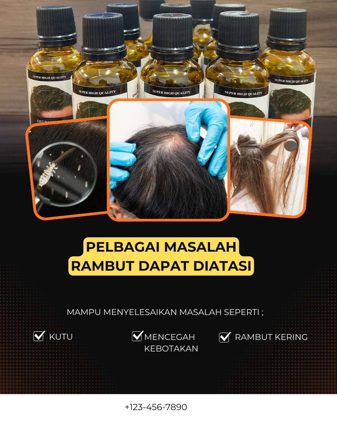 MONCAH HAIR TONIC OSTRICH OIL (SUPER HIGH QUALITY)