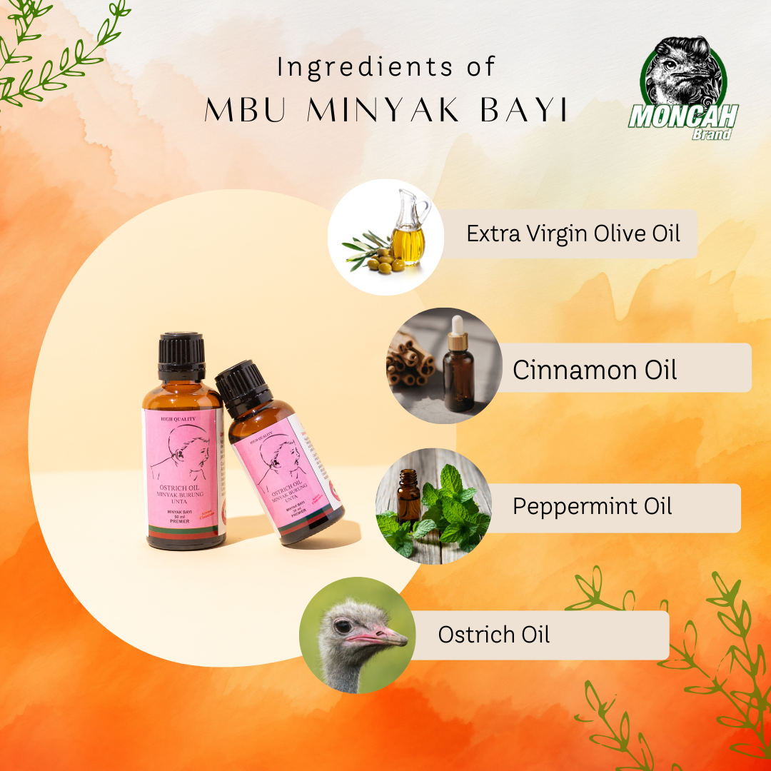 MONCAH BABY OSTRICH OIL (CINNAMON AROMA)
