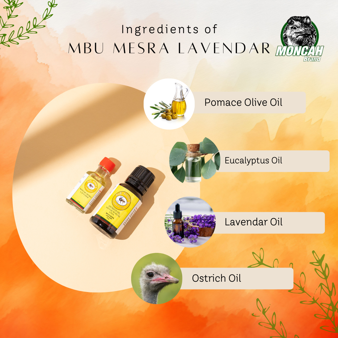 MONCAH MESRA LAVENDER OSTRICH OIL (AROMA LAVENDER)