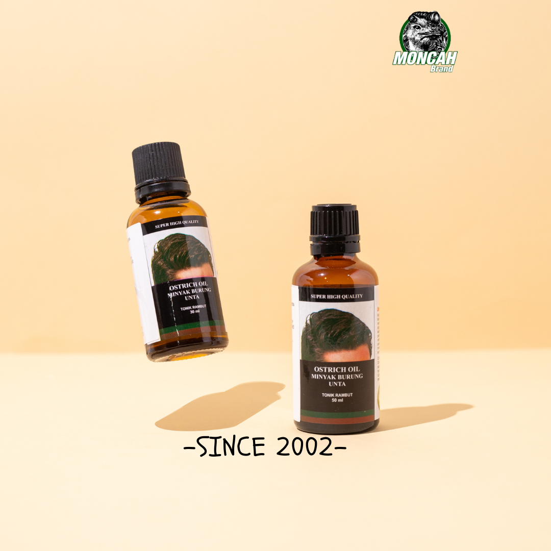 MONCAH HAIR TONIC OSTRICH OIL (SUPER HIGH QUALITY)
