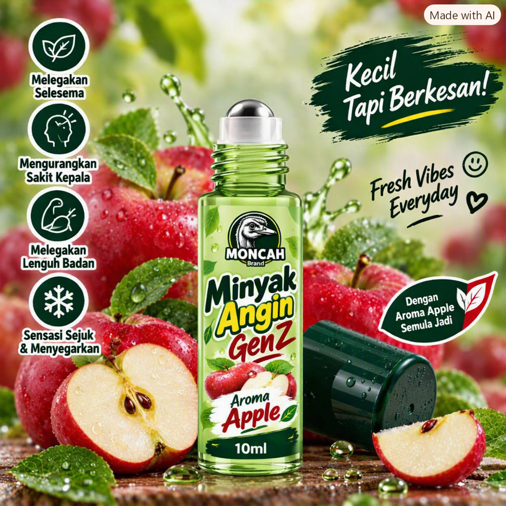 Moncah Gen Z Roll on 10ml Aroma Apple