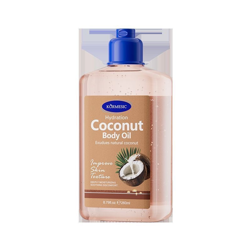 Body oil coconut chocolate rose strawberry massage oil gel refreshing all-English cross-border foreign trade wholesale