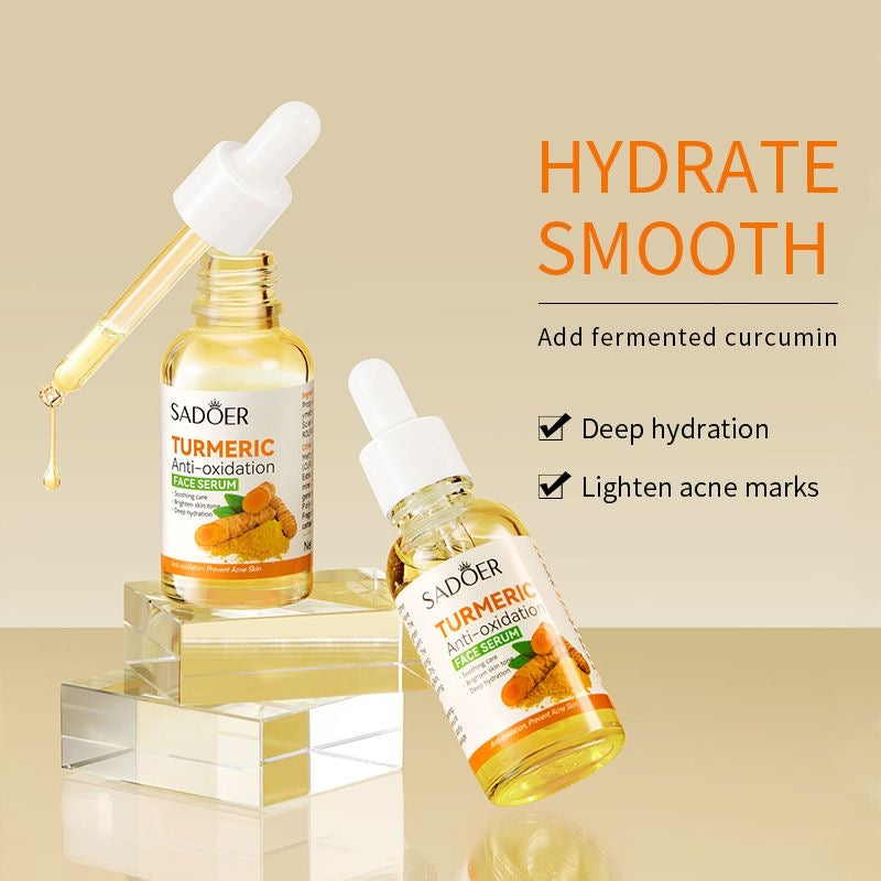 Cross-border ~ SADOER Turmeric Essence Antioxidant Moisturizing Essence Oil Control Acne Scar Fading Whitening 30ml