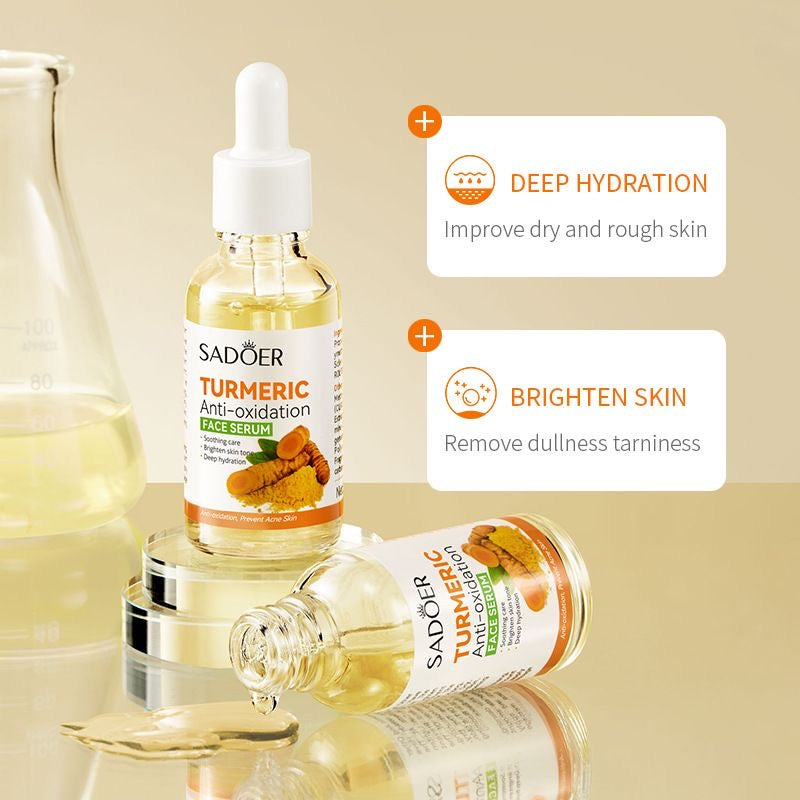 Cross-border ~ SADOER Turmeric Essence Antioxidant Moisturizing Essence Oil Control Acne Scar Fading Whitening 30ml