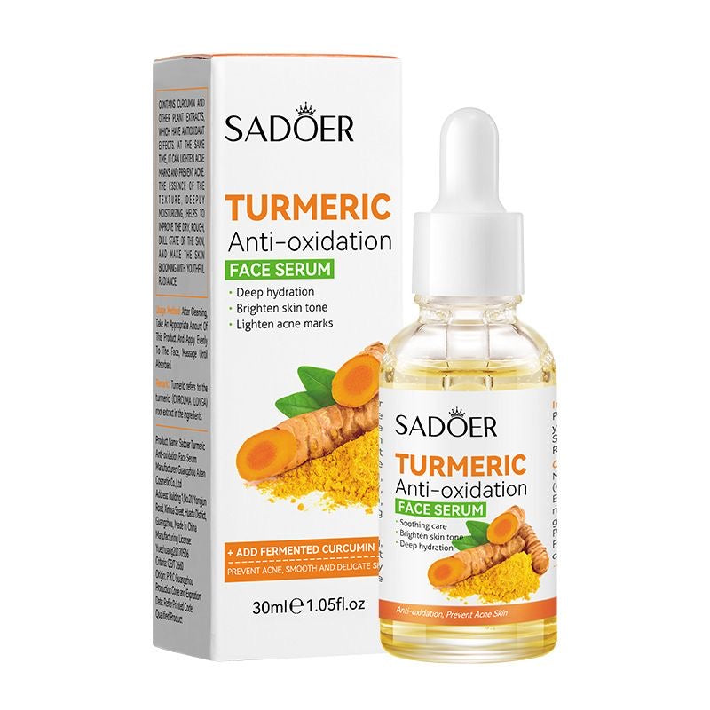 Cross-border ~ SADOER Turmeric Essence Antioxidant Moisturizing Essence Oil Control Acne Scar Fading Whitening 30ml