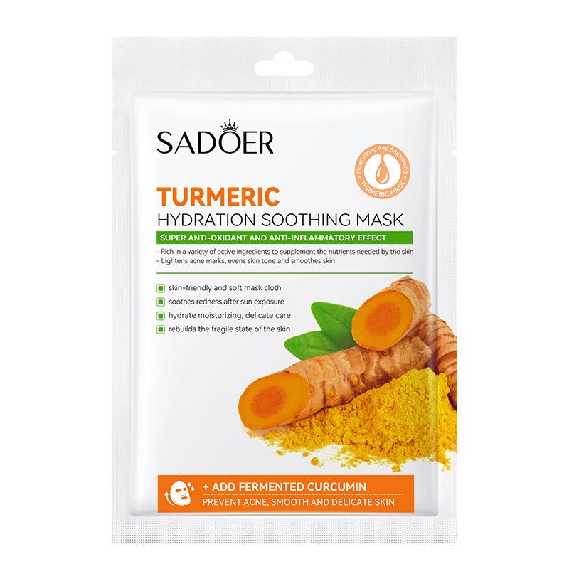 Cross-border ~ Antioxidant Turmeric Mask, Repair Barrier, Brighten Skin, Hydrate and Moisturize, 10-piece Sheet Price
