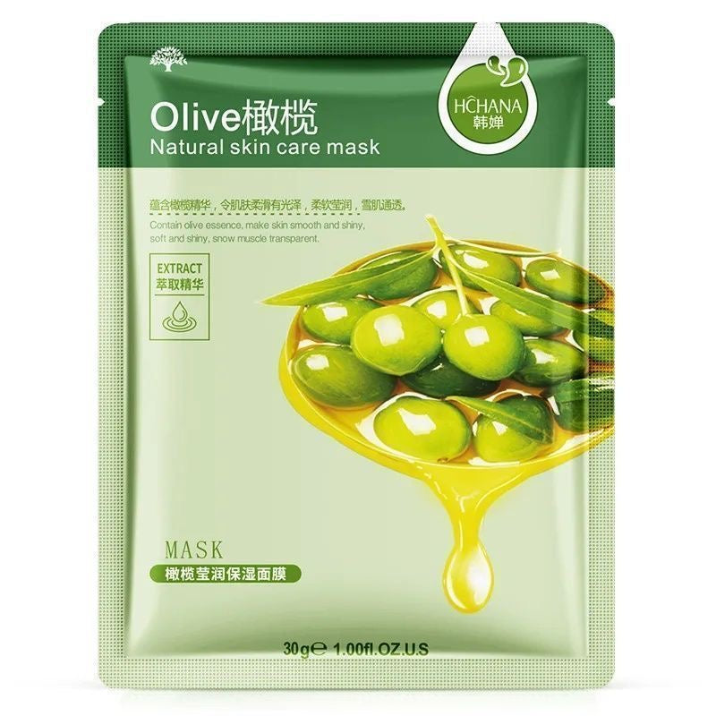 Hanchan facial mask, authentic product, hydrating, moisturizing, skin-softening, oil-controlling, plant-based essence, skin-tightening, firming, affordable for students.i