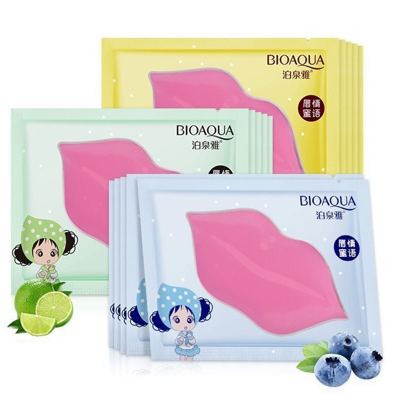 Lip mask, moisturizing, exfoliating, collagen-rich, reduces lip lines, hydrates, moisturizes, and hydrates dry, chapped lips. Lip balm mask.