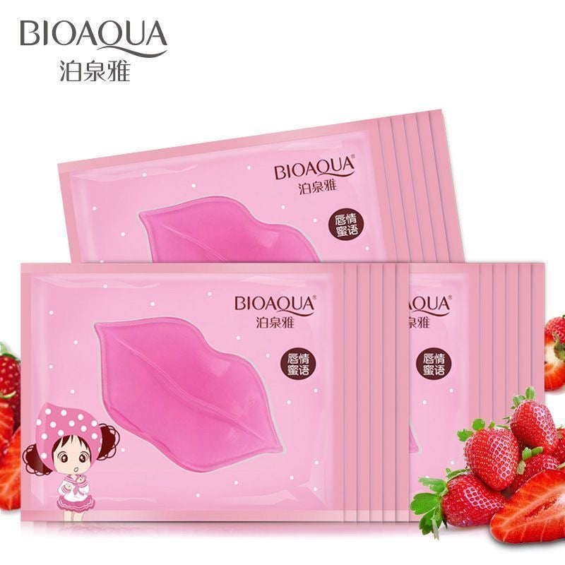 Lip mask, moisturizing, exfoliating, collagen-rich, reduces lip lines, hydrates, moisturizes, and hydrates dry, chapped lips. Lip balm mask.