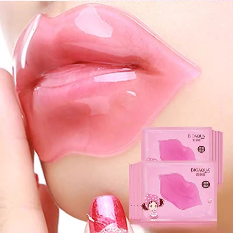 Lip mask, moisturizing, exfoliating, collagen-rich, reduces lip lines, hydrates, moisturizes, and hydrates dry, chapped lips. Lip balm mask.