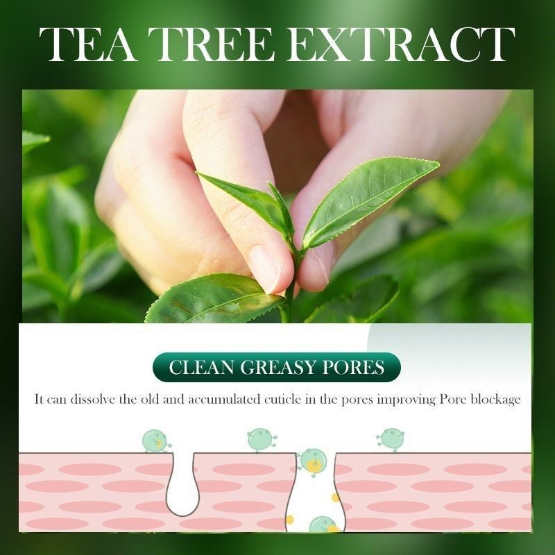 SADOER's exquisite tea tree oil-control mask is refreshing, moisturizing, and repairing for students, hydrating and fading acne scars.