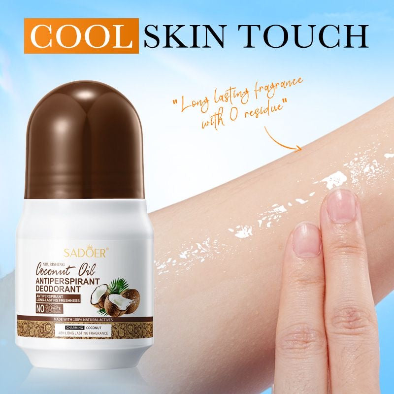 Coconut oil antiperspirant deodorant, summer nourishing antiperspirant, cross-border coconut scent antiperspirant, eliminates odor.