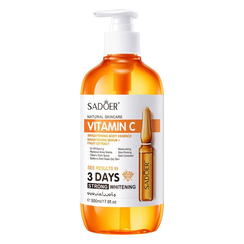 AHA Vitamin C Serum, Fruit Acid Body Essence, Repairing, Hydrating, Moisturizing, All in English, Cross-border Foreign Trade Wholesale