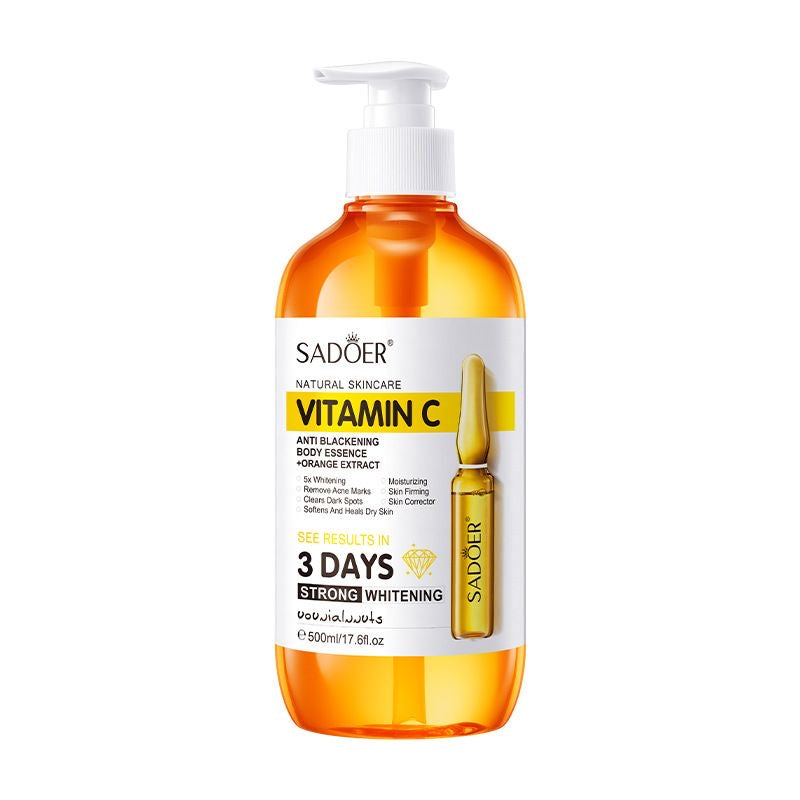 AHA Vitamin C Serum, Fruit Acid Body Essence, Repairing, Hydrating, Moisturizing, All in English, Cross-border Foreign Trade Wholesale
