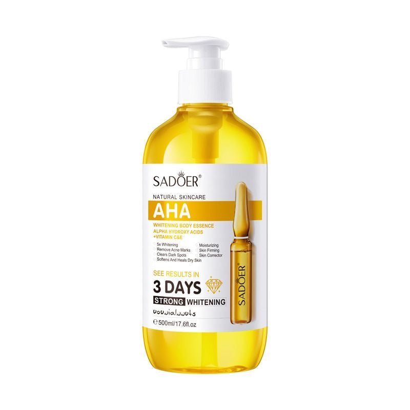 AHA Vitamin C Serum, Fruit Acid Body Essence, Repairing, Hydrating, Moisturizing, All in English, Cross-border Foreign Trade Wholesale