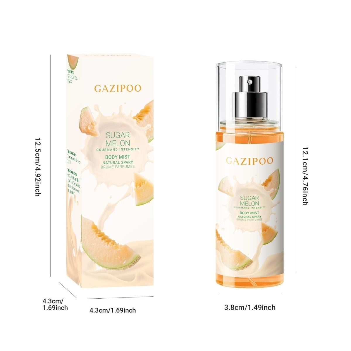 GAZIPOO Floral & Fruity Fragrance Spray 100ml - Niche, Long-Lasting, Refreshing, Unisex, Student Perfume