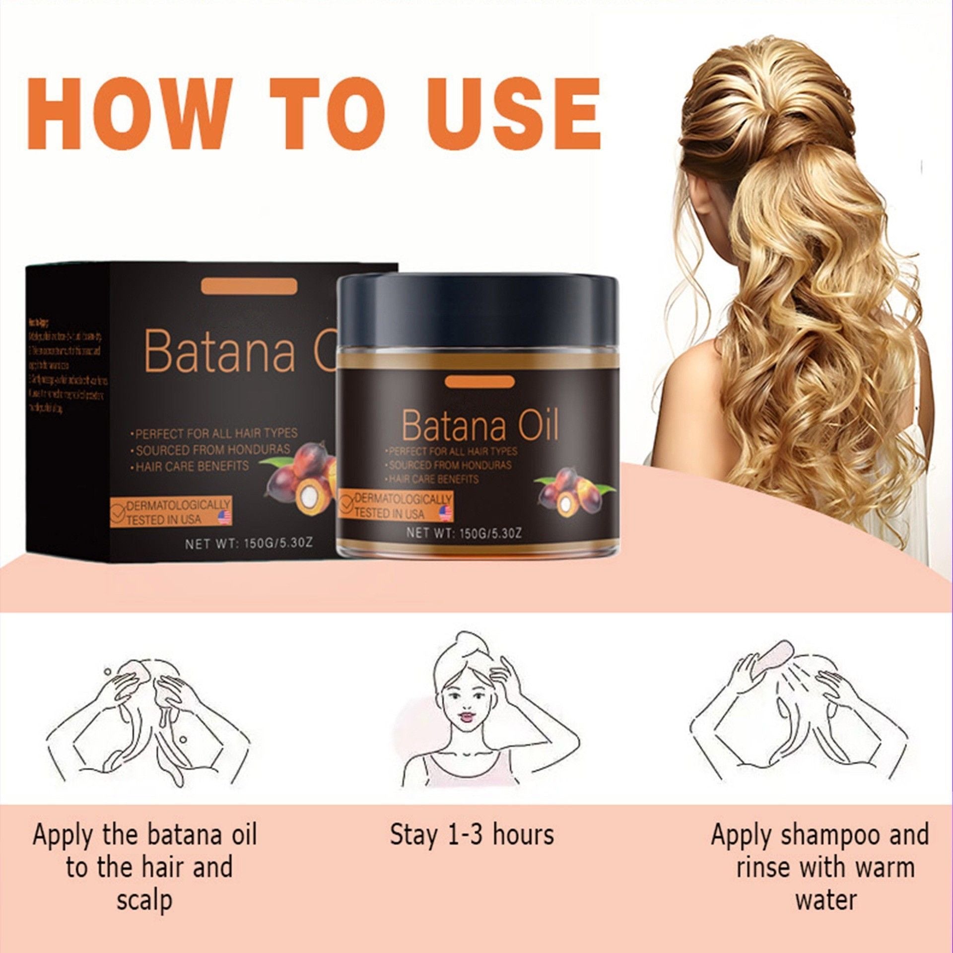 150g Battana Hair Mask, Bestselling Amazon Product, Wholesale & Dropshipping