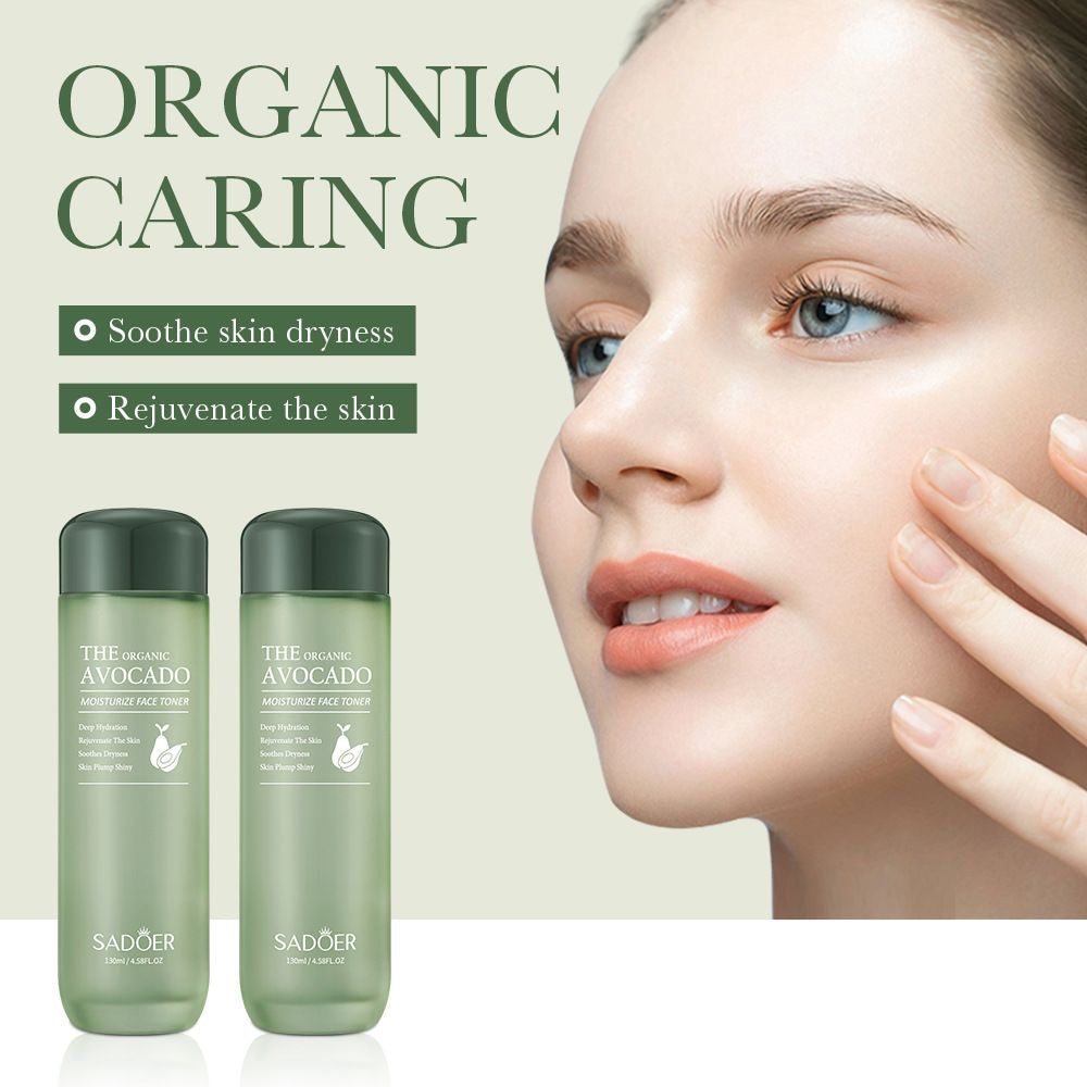 Avocado Toner 130ml: Deeply hydrates, softens, soothes, moisturizes, and plumps skin for a radiant glow.