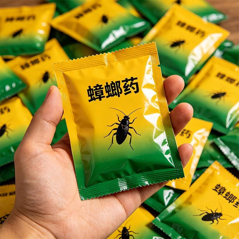 Highly effective cockroach bait powder, suitable for rental properties, home use, and kitchens/bedrooms, eradicating entire cockroach nests.