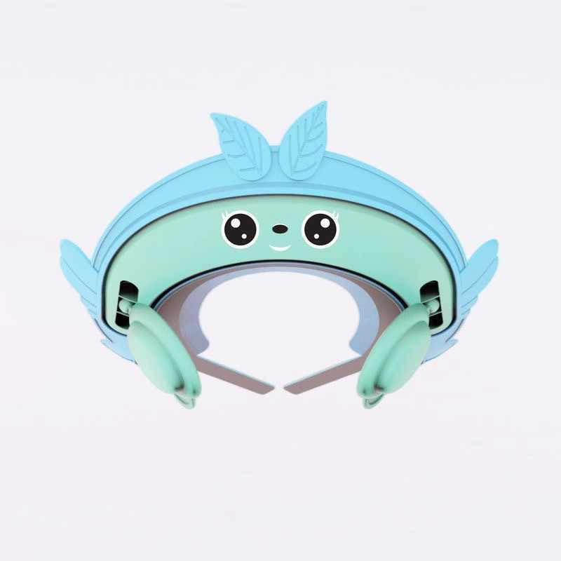 Japanese children's shampoo cap with water shield, baby shampooing tool, shower cap, waterproof ear protection, bath hat.