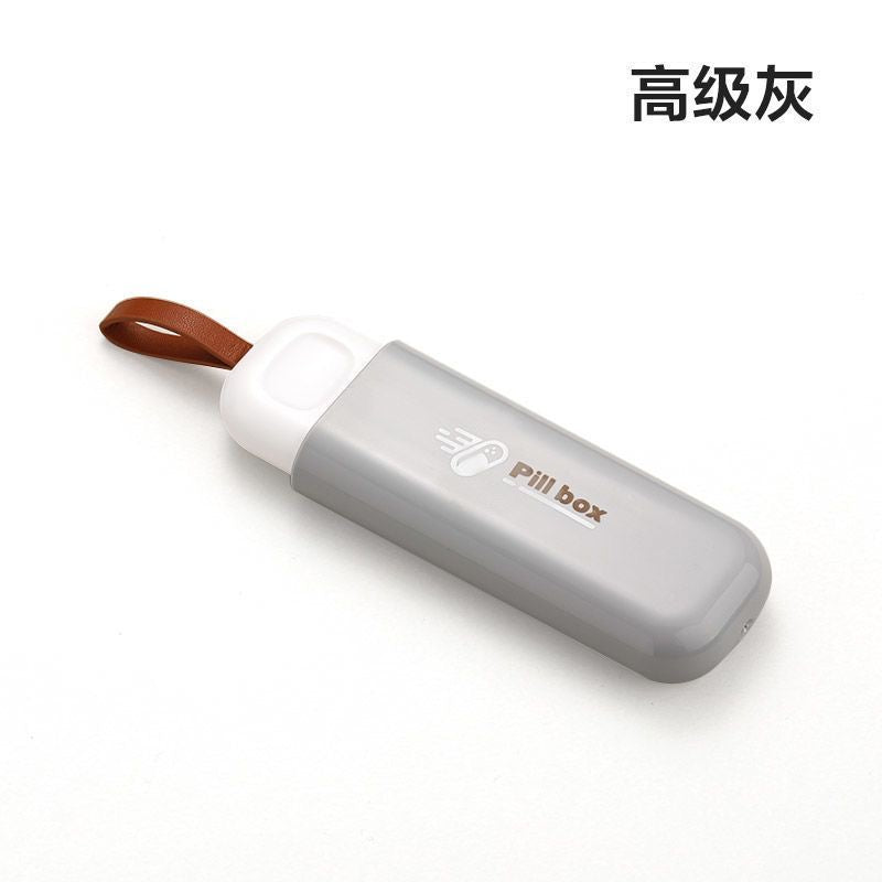 Small portable pillbox, mini pill holder, small box for carrying morning, noon, and evening pills.