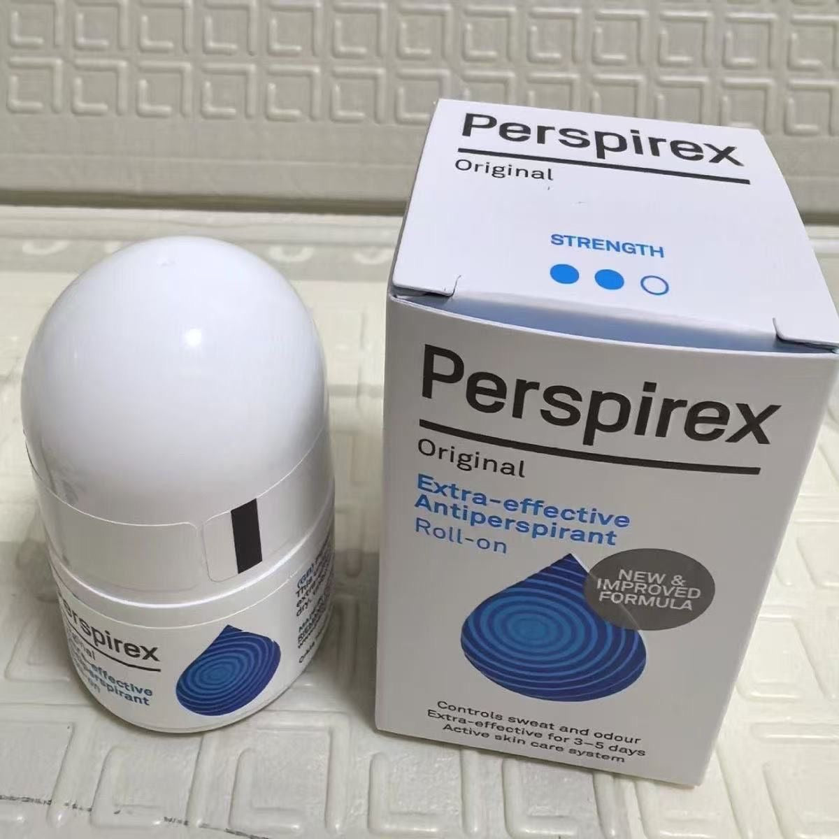 Perspirex antiperspirant from Denmark effectively eliminates sweat and odor in both men and women, providing long-lasting protection with a roll-on applicator.