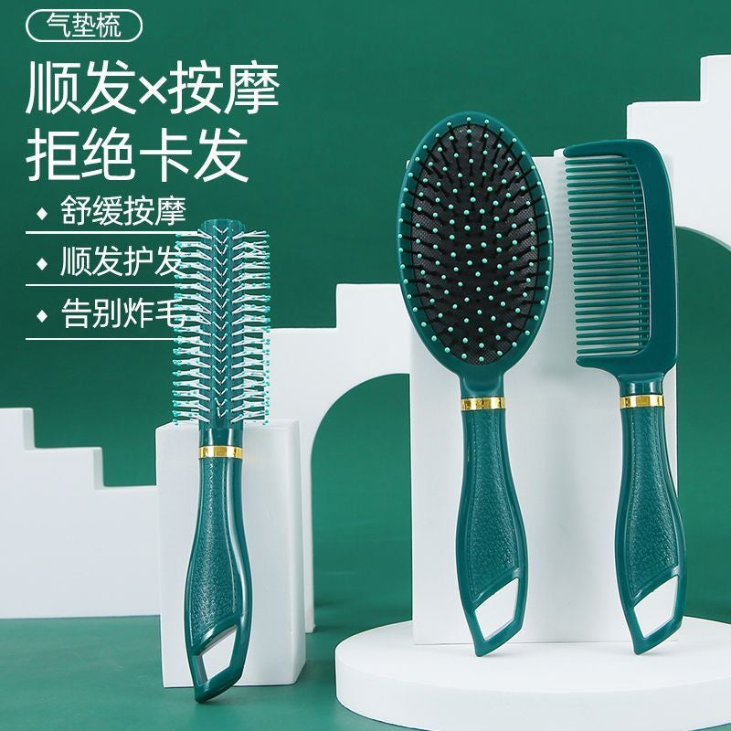 Air cushion comb, women's massage comb, long hair, curly hair, anti-static, portable, for home use, fluffy air cushion comb, men's ribbed comb.