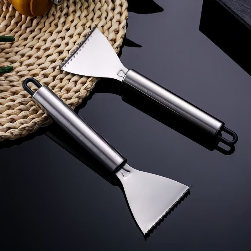 New all-in-one fish scaler, made of 304 stainless steel, extra thick and gentle on hands.