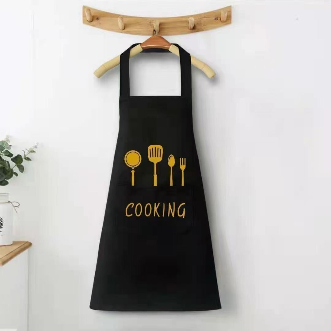 Fashionable kitchen apron, waterproof and oil-proof, new style for men and women, suitable for cooking, work, and waistband customization.