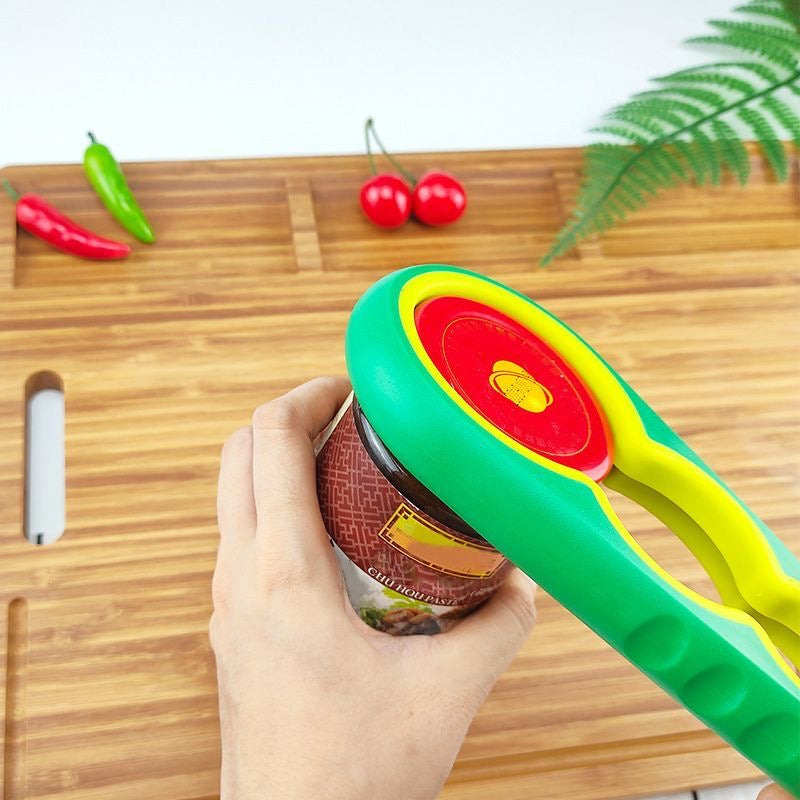 Multi-functional bottle opener, can opener for luncheon meat, universal screw cap tool, creative all-in-one can opener and bottle cap remover.