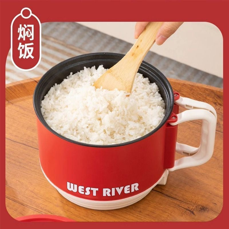Student Mini Electric Cooker, Single Pot, Household/Student Dormitory Pot, Multifunctional Electric Cooker, Rice Cooker, Stir-fry Pot, Electric Hot Pot