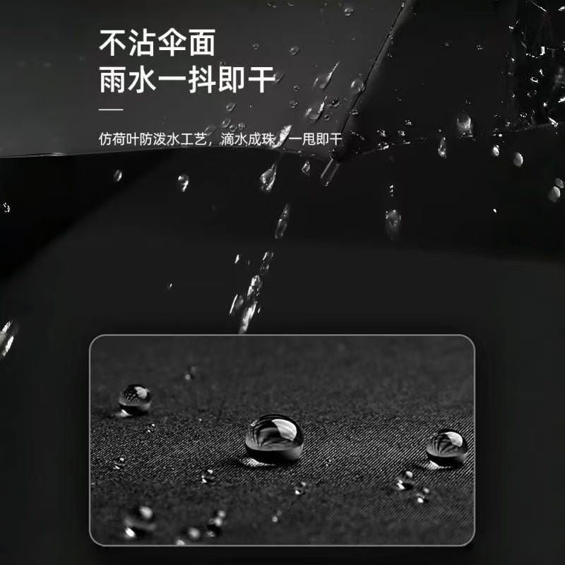 Reinforced, wind-resistant, rain-proof, sun-protective, UV-protective, fully automatic, ring-lock type umbrella for golf.