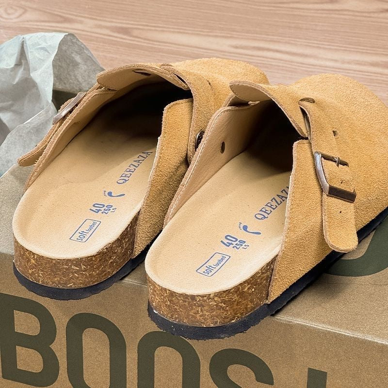 Birkenstock 2026 New Retro Slip-on Comfortable Spring/Summer New Chinese Style Lazy Closed-Toe Low-Cut Slip-on Shoes