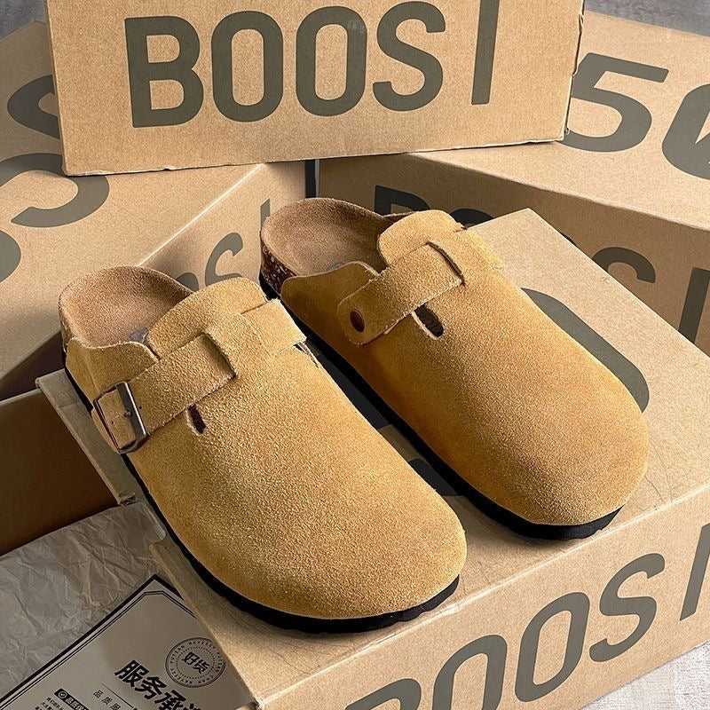 Birkenstock 2026 New Retro Slip-on Comfortable Spring/Summer New Chinese Style Lazy Closed-Toe Low-Cut Slip-on Shoes