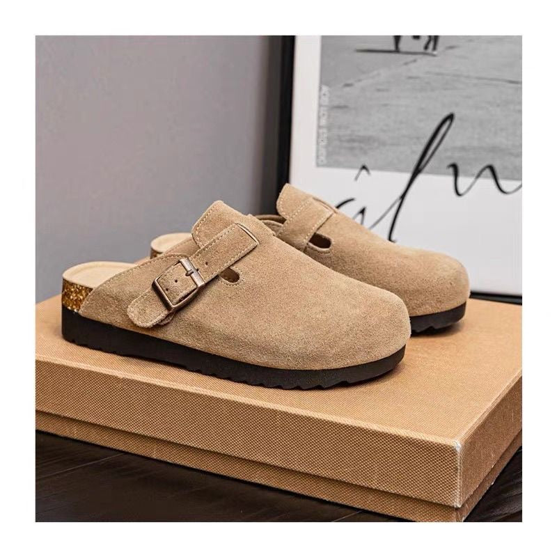 Birkenstock 2026 New Retro Slip-on Comfortable Spring/Summer New Chinese Style Lazy Closed-Toe Low-Cut Slip-on Shoes