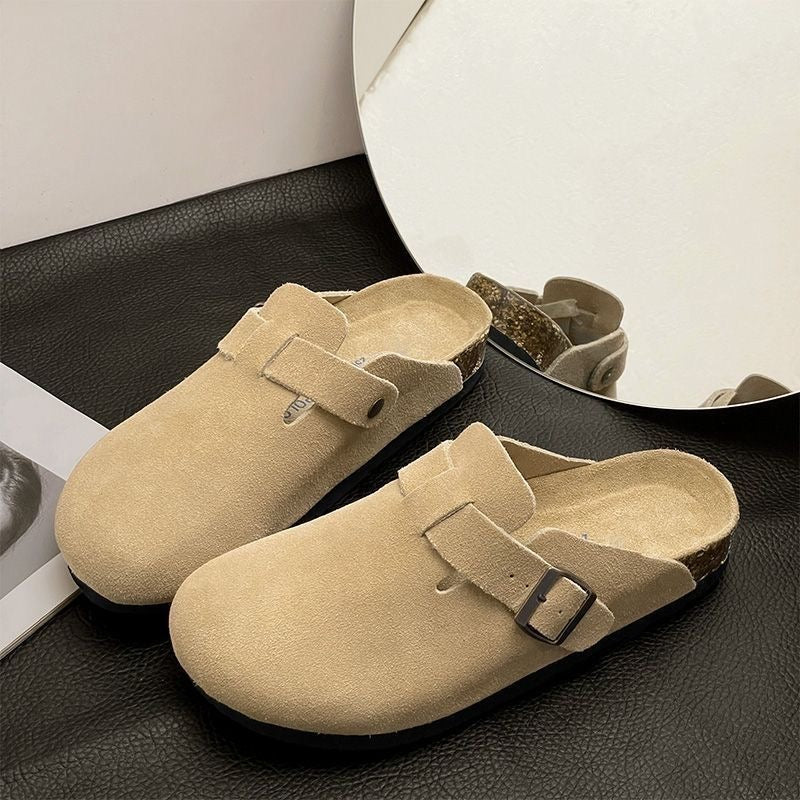 Birkenstock 2026 New Retro Slip-on Comfortable Spring/Summer New Chinese Style Lazy Closed-Toe Low-Cut Slip-on Shoes