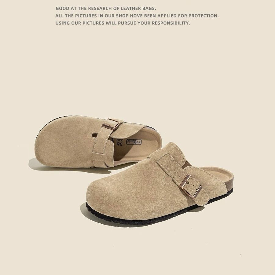 Birkenstock 2026 New Retro Slip-on Comfortable Spring/Summer New Chinese Style Lazy Closed-Toe Low-Cut Slip-on Shoes