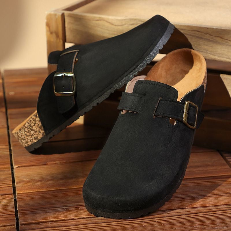 Birkenstock 2026 New Retro Slip-on Comfortable Spring/Summer New Chinese Style Lazy Closed-Toe Low-Cut Slip-on Shoes