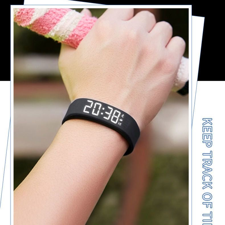 Student smartwatch alarm clock bracelet stylish and versatile smart sports multi-functional silent vibration waterproof electronic watch for children