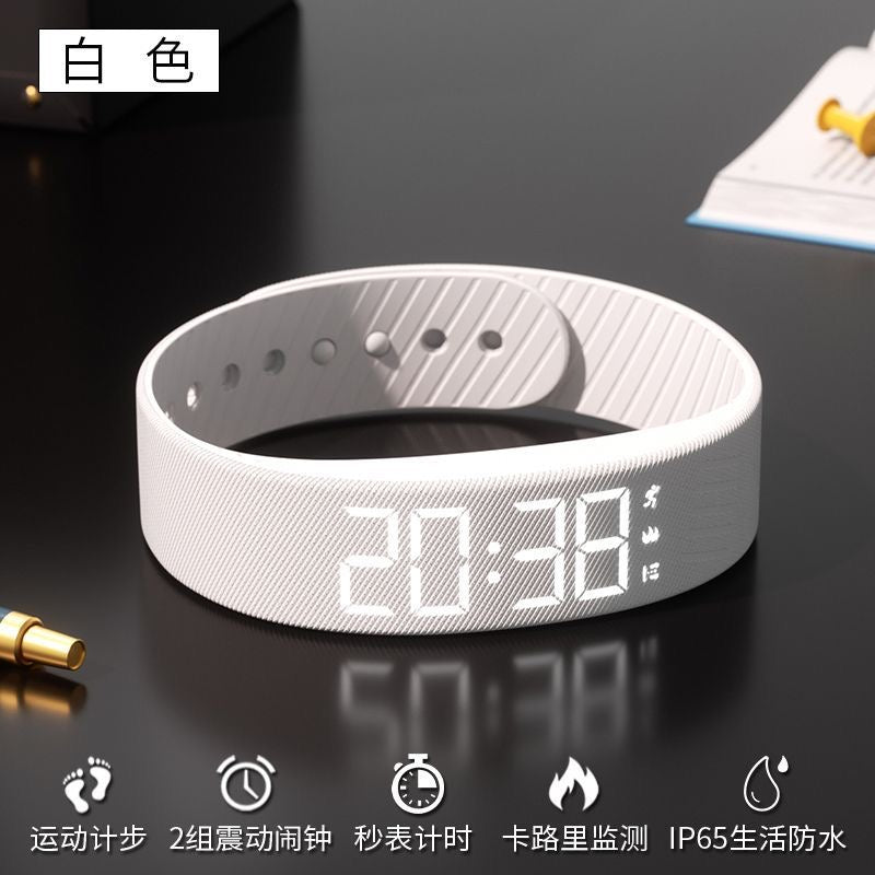 Student smartwatch alarm clock bracelet stylish and versatile smart sports multi-functional silent vibration waterproof electronic watch for children