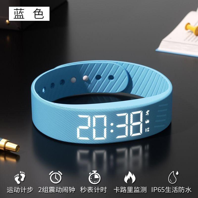 Student smartwatch alarm clock bracelet stylish and versatile smart sports multi-functional silent vibration waterproof electronic watch for children