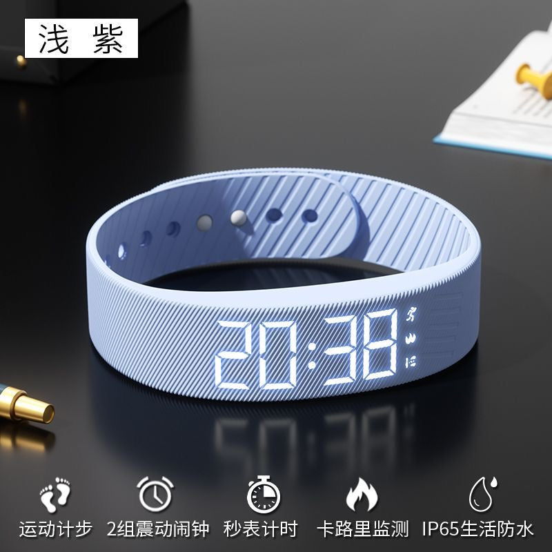 Student smartwatch alarm clock bracelet stylish and versatile smart sports multi-functional silent vibration waterproof electronic watch for children