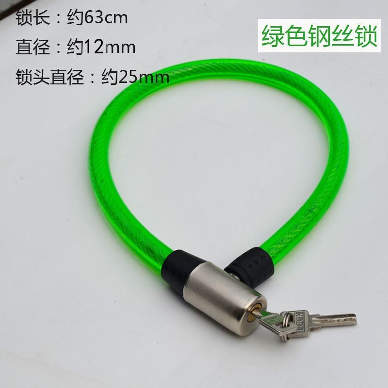 Portable, durable bicycle locks, wire locks, ring locks, cable locks, soft locks, anti-theft locks, electric vehicle locks, chain locks