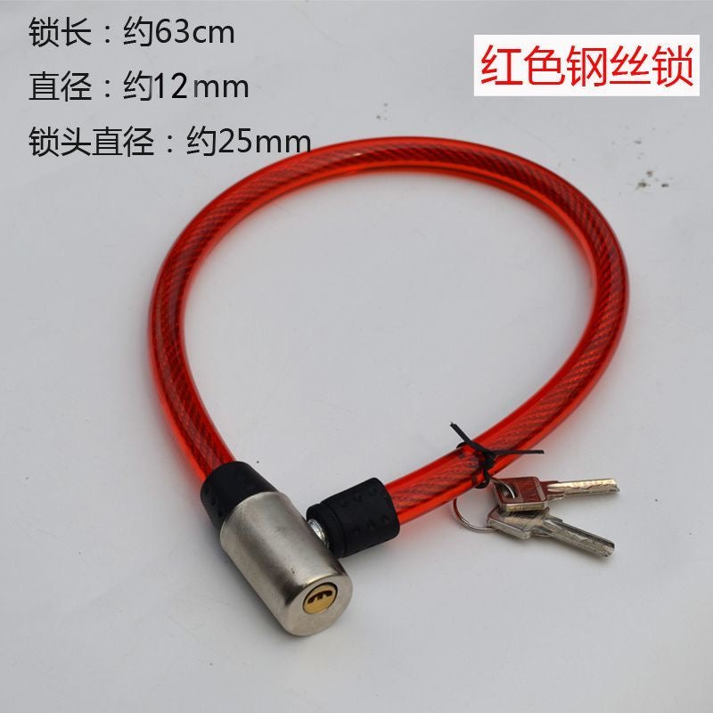 Portable, durable bicycle locks, wire locks, ring locks, cable locks, soft locks, anti-theft locks, electric vehicle locks, chain locks