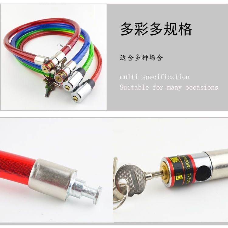 Portable, durable bicycle locks, wire locks, ring locks, cable locks, soft locks, anti-theft locks, electric vehicle locks, chain locks