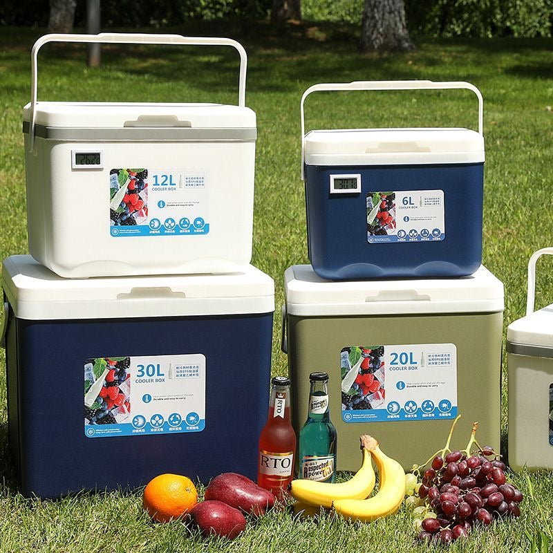Insulated box, commercial stall cooler, outdoor picnic and camping ice bucket, food preservation, car cooling, portable.