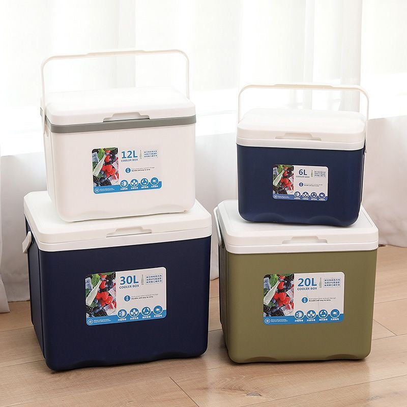 Insulated box, commercial stall cooler, outdoor picnic and camping ice bucket, food preservation, car cooling, portable.