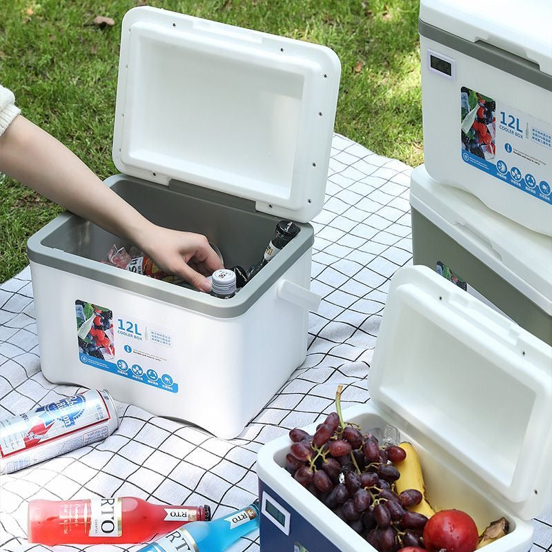 Insulated box, commercial stall cooler, outdoor picnic and camping ice bucket, food preservation, car cooling, portable.