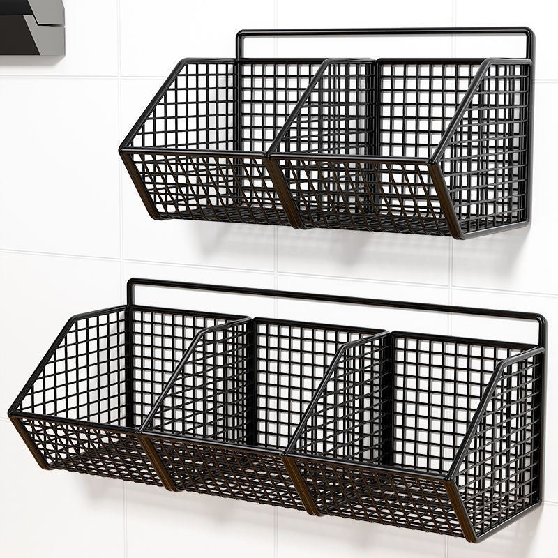 Kitchen storage basket for scallions, ginger, and garlic; vegetable basket; hanging basket for ginger and garlic; wall-mounted spice box; wall-mounted magic device