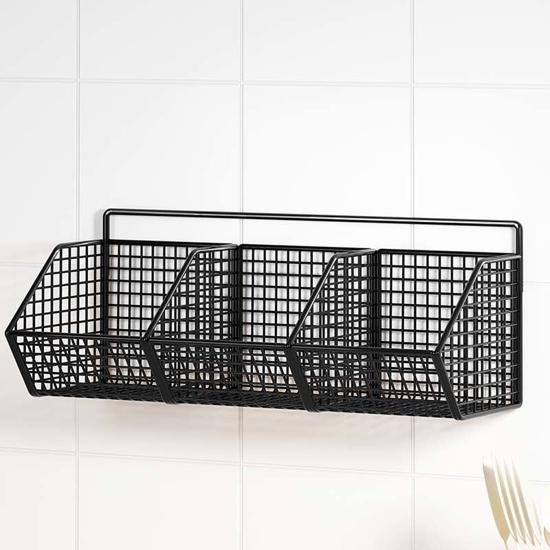 Kitchen storage basket for scallions, ginger, and garlic; vegetable basket; hanging basket for ginger and garlic; wall-mounted spice box; wall-mounted magic device
